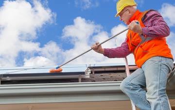 Govilon soft wash roof cleaning